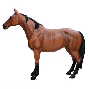 Bruin levensgroot paard