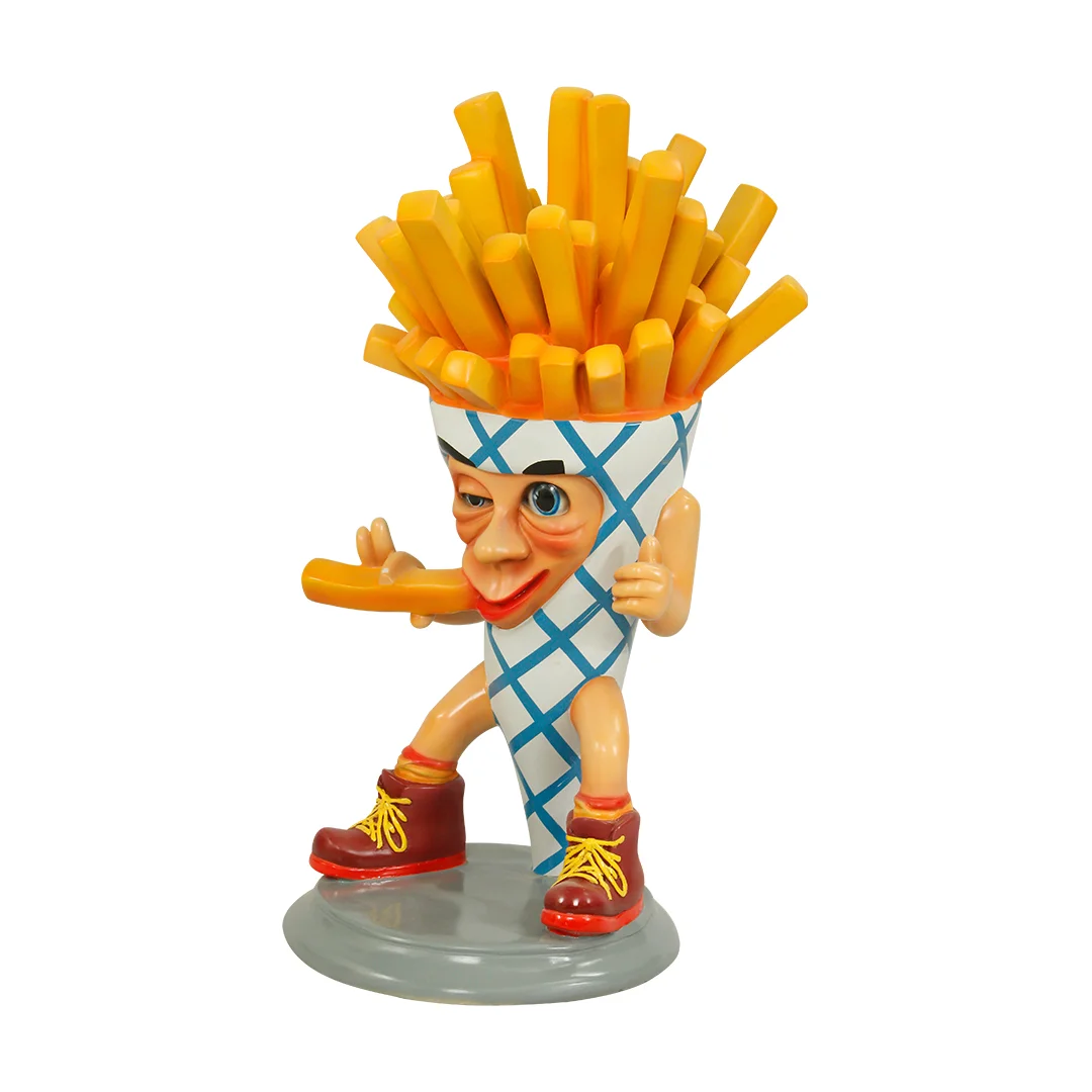 Friet Karakter Decoratiebeeld (80 cm hoog) - Afbeelding 2