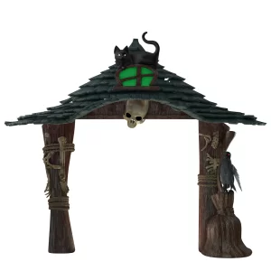 Grote polyester Halloween entree boog 347 cm