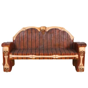 Piraten Bank met Schedels (209 cm breed)