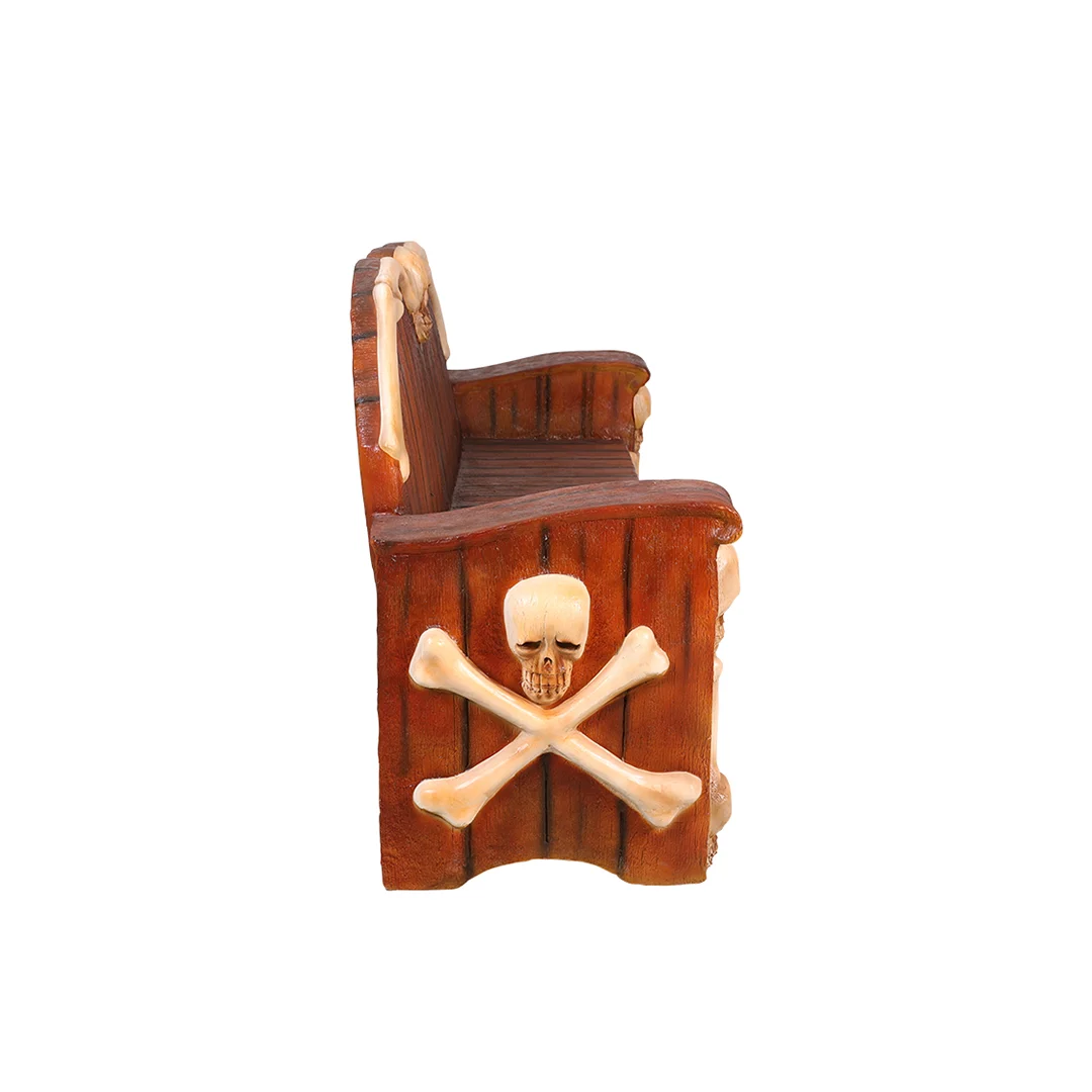 Piraten Bank met Schedels (209 cm breed) - Afbeelding 3