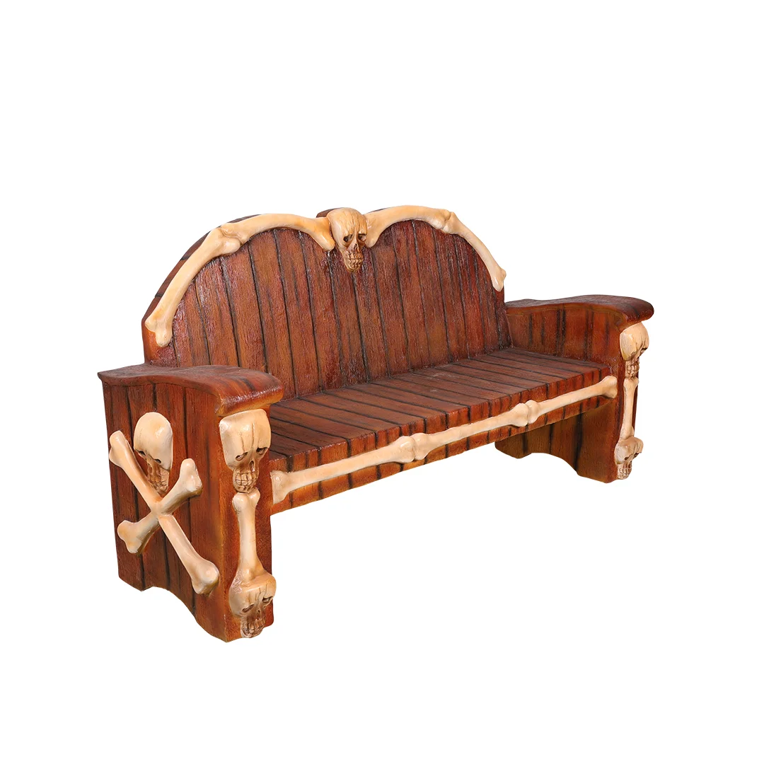Piraten Bank met Schedels (209 cm breed) - Afbeelding 4