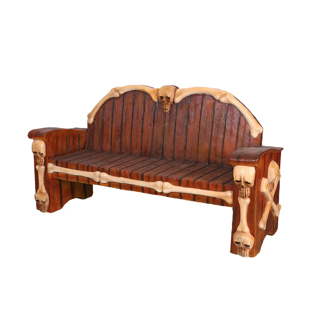 Piraten Bank met Schedels (209 cm breed) - Afbeelding 5