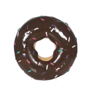 Polyester Hangende Donut chocolade 76 cm