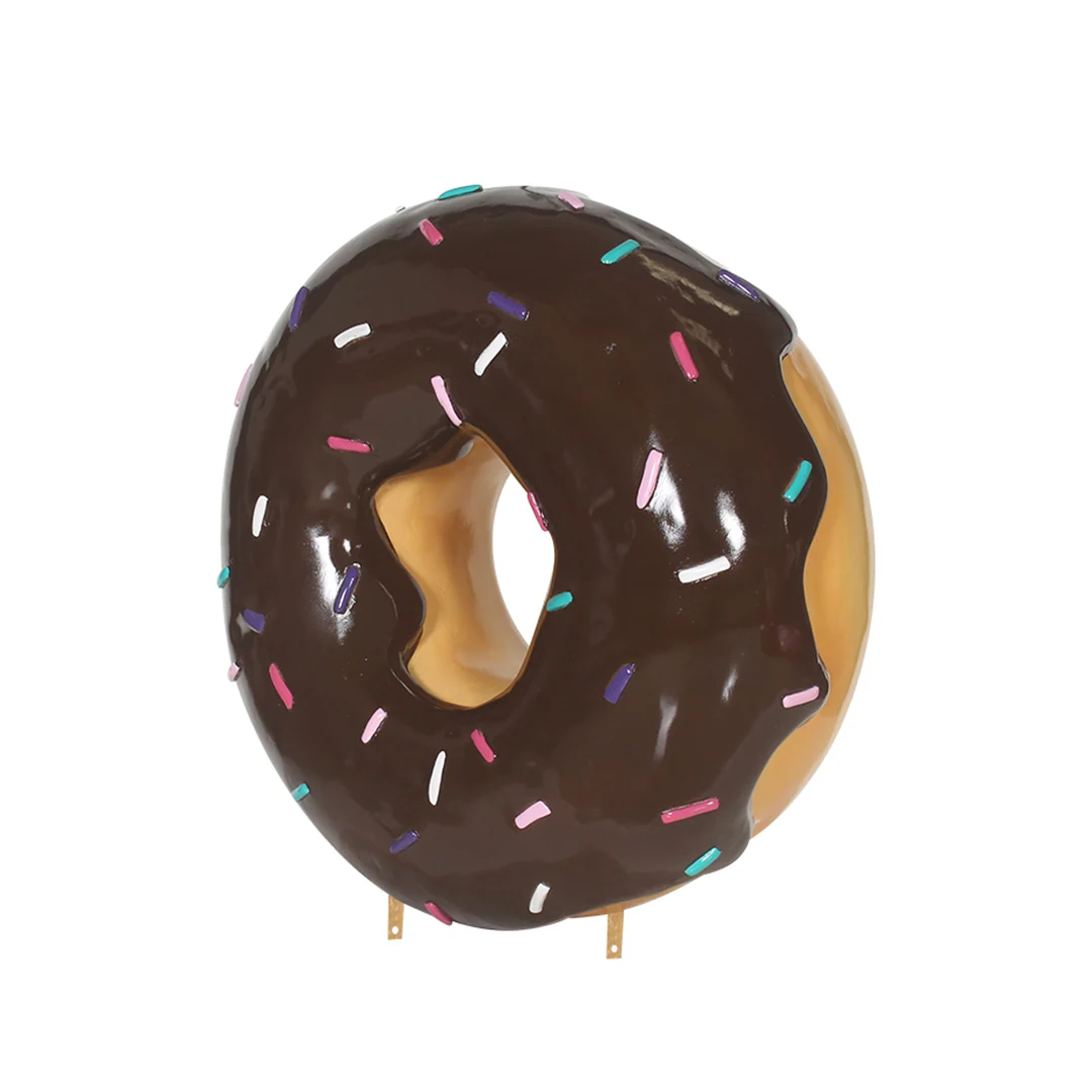 Polyester Hangende Donut chocolade 76 cm - Afbeelding 2