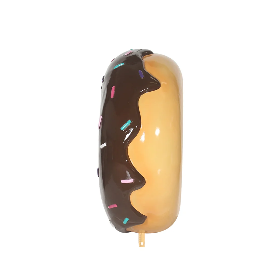 Polyester Hangende Donut chocolade 76 cm - Afbeelding 3