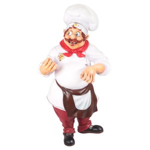 Polyester Kok / chef beeld 190 cm