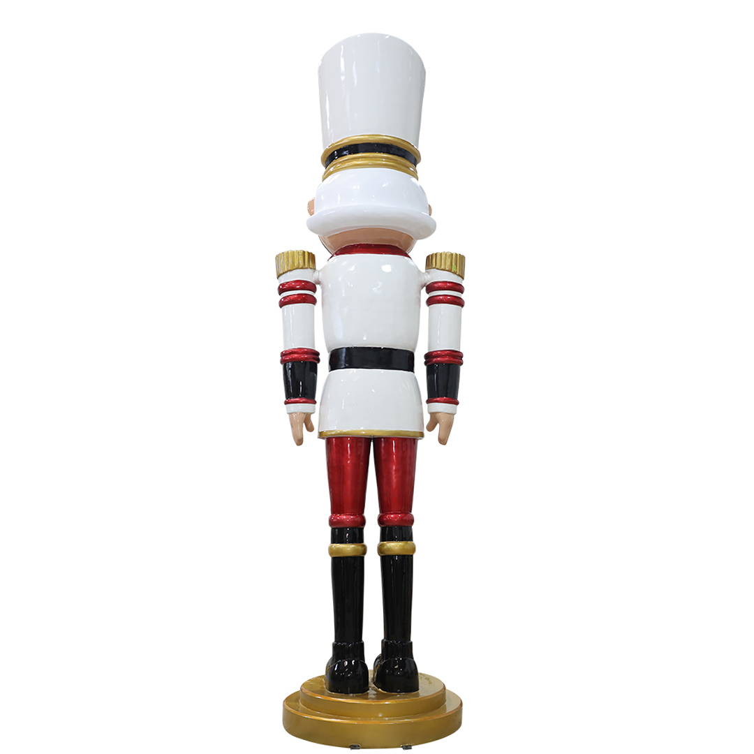 Notenkraker rood-wit 400 cm – grote kerstdecoratie - Afbeelding 4