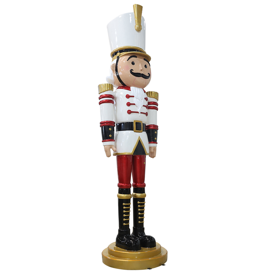 Notenkraker rood-wit 400 cm – grote kerstdecoratie - Afbeelding 6