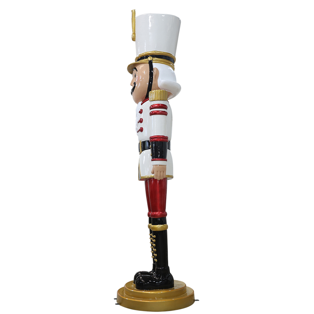 Notenkraker rood-wit 400 cm – grote kerstdecoratie - Afbeelding 3