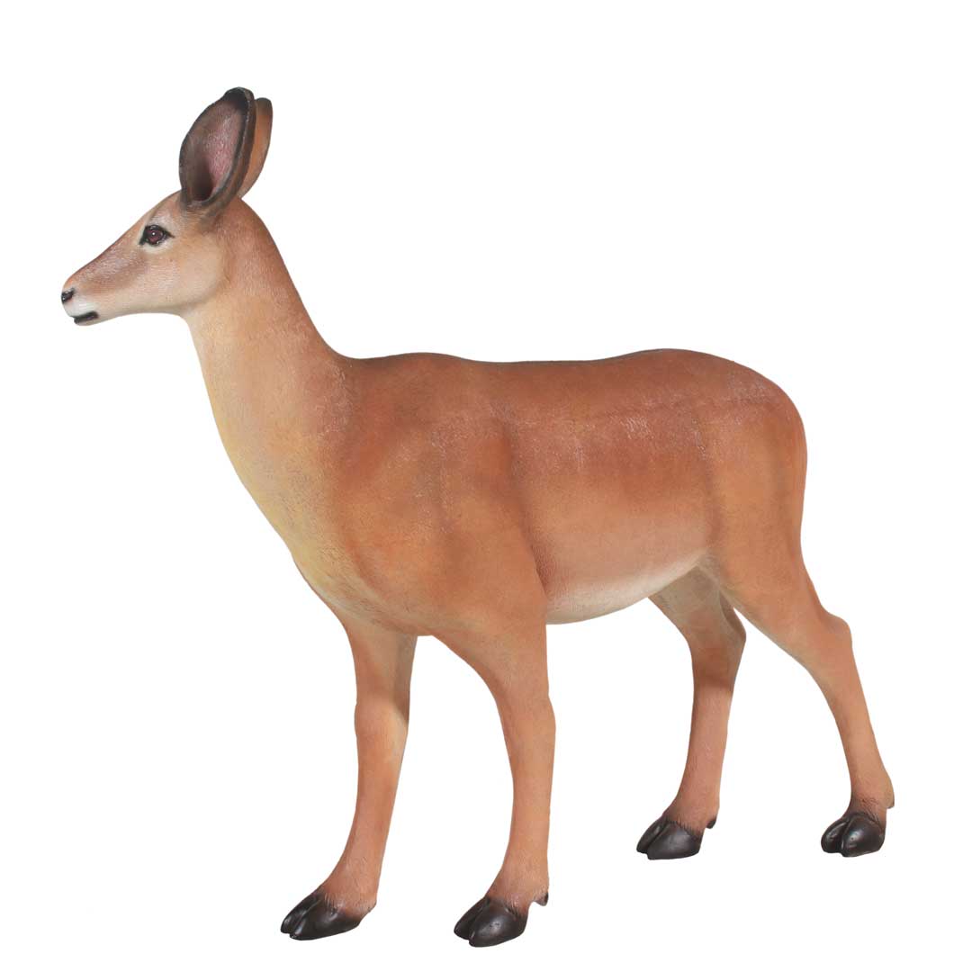 Polyester witstaarthertje (Hinde) 123 cm - Afbeelding 6