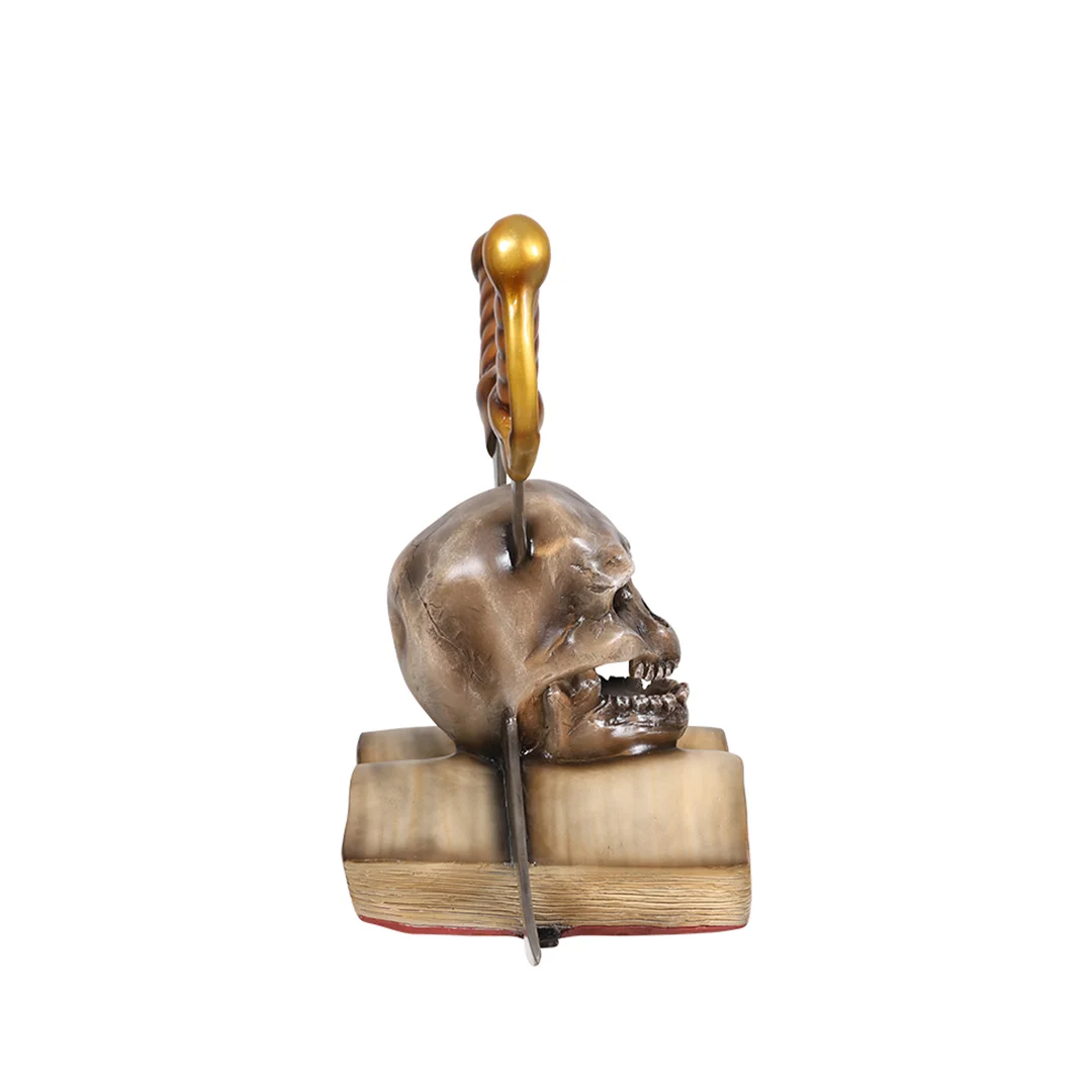 Stoere Polyester Piratenschedel op Boek met Zwaarden - Afbeelding 6