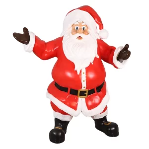 Traditionele kerstman van polyester 195 cm
