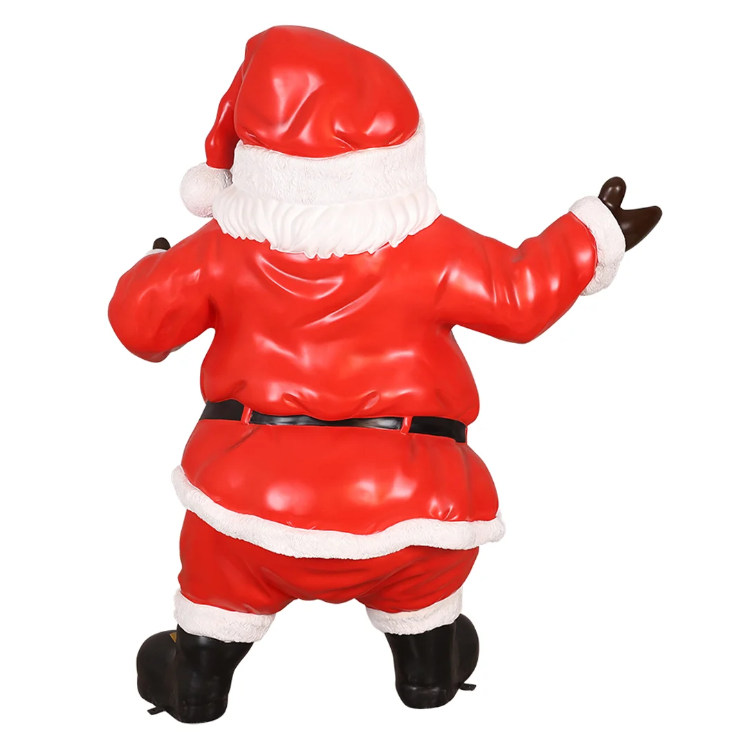 Traditionele kerstman van polyester 195 cm - Afbeelding 5