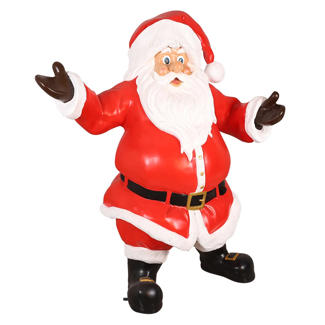 Traditionele kerstman van polyester 195 cm - Afbeelding 6
