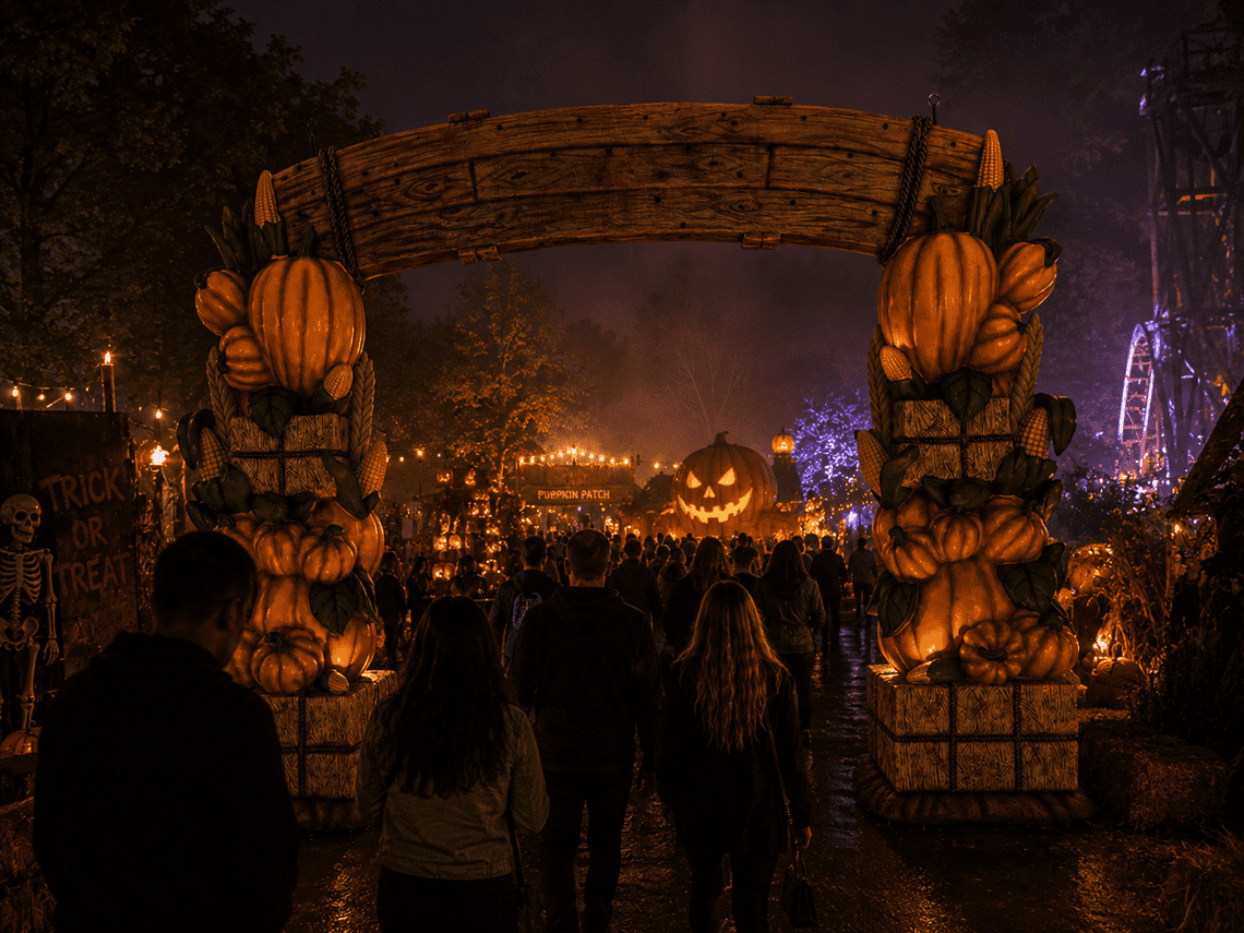Gigantische Herfst & Halloween Entreeboog (3.4M) - Afbeelding 6