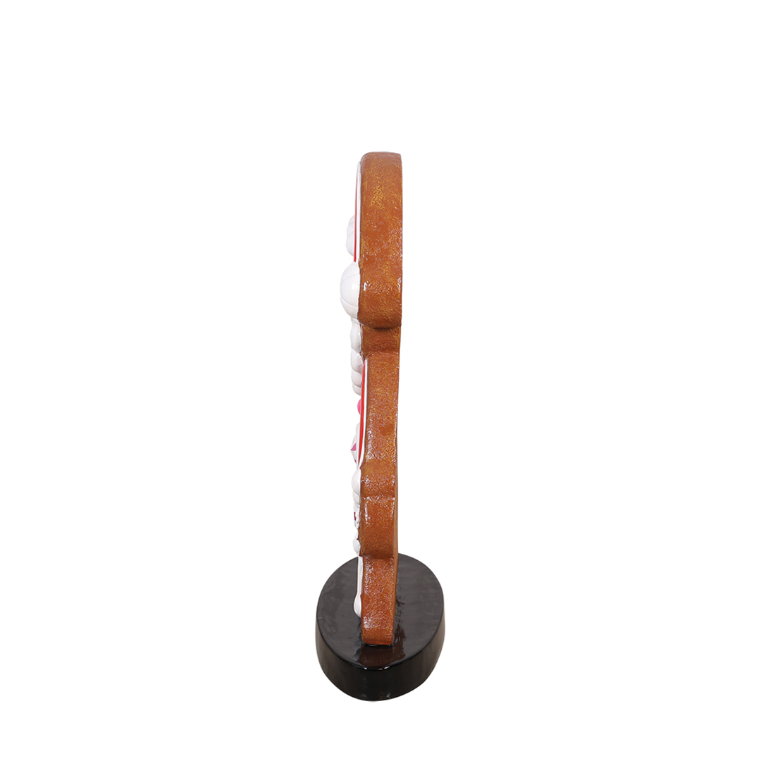 Kerstman Peperkoekfiguur van Polyester – 98 cm - Afbeelding 4