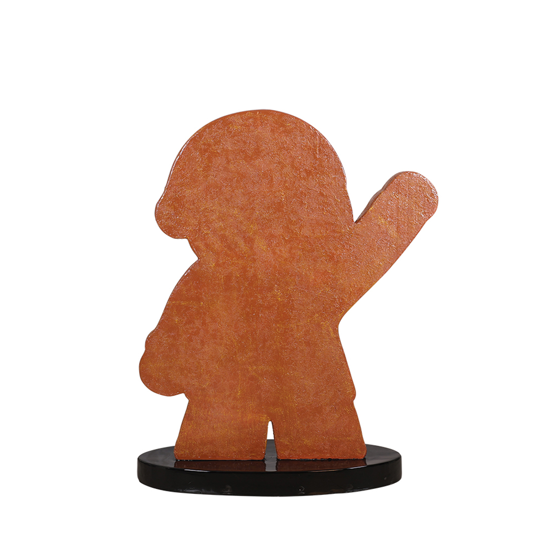 Kerstman Peperkoekfiguur van Polyester – 98 cm - Afbeelding 5