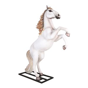 Huppelende witte paard