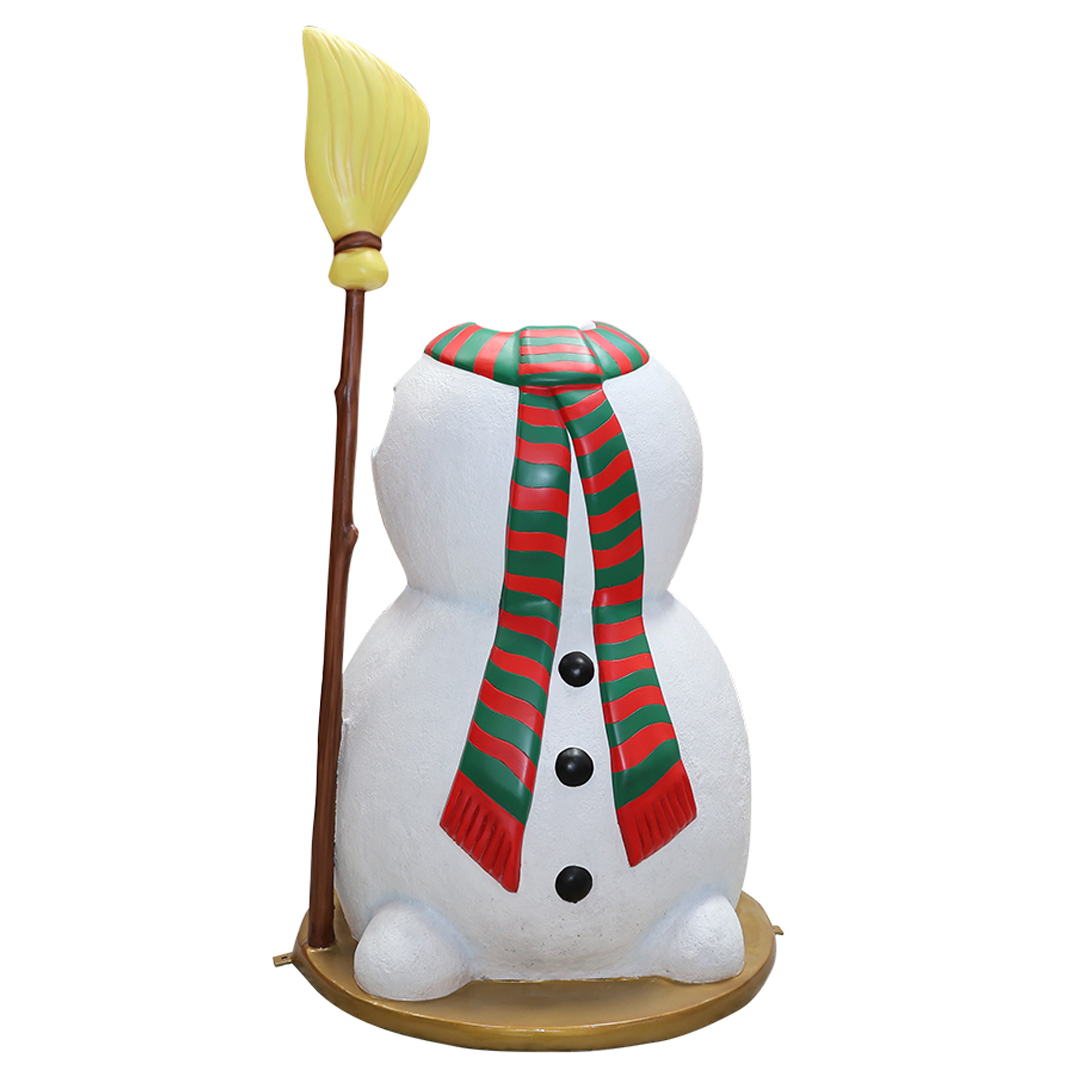Sneeuwpop met Bezem Cutout