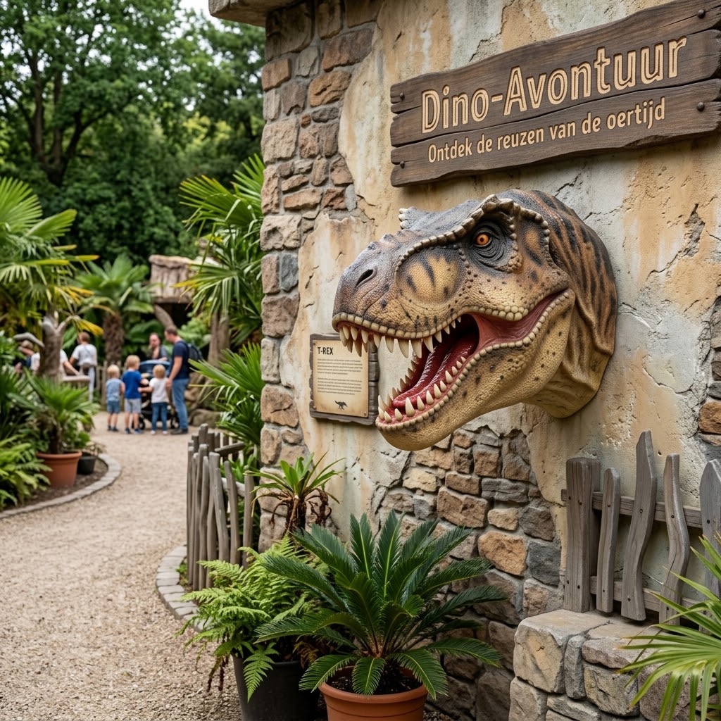 Trex hoofd mond open - Afbeelding 2