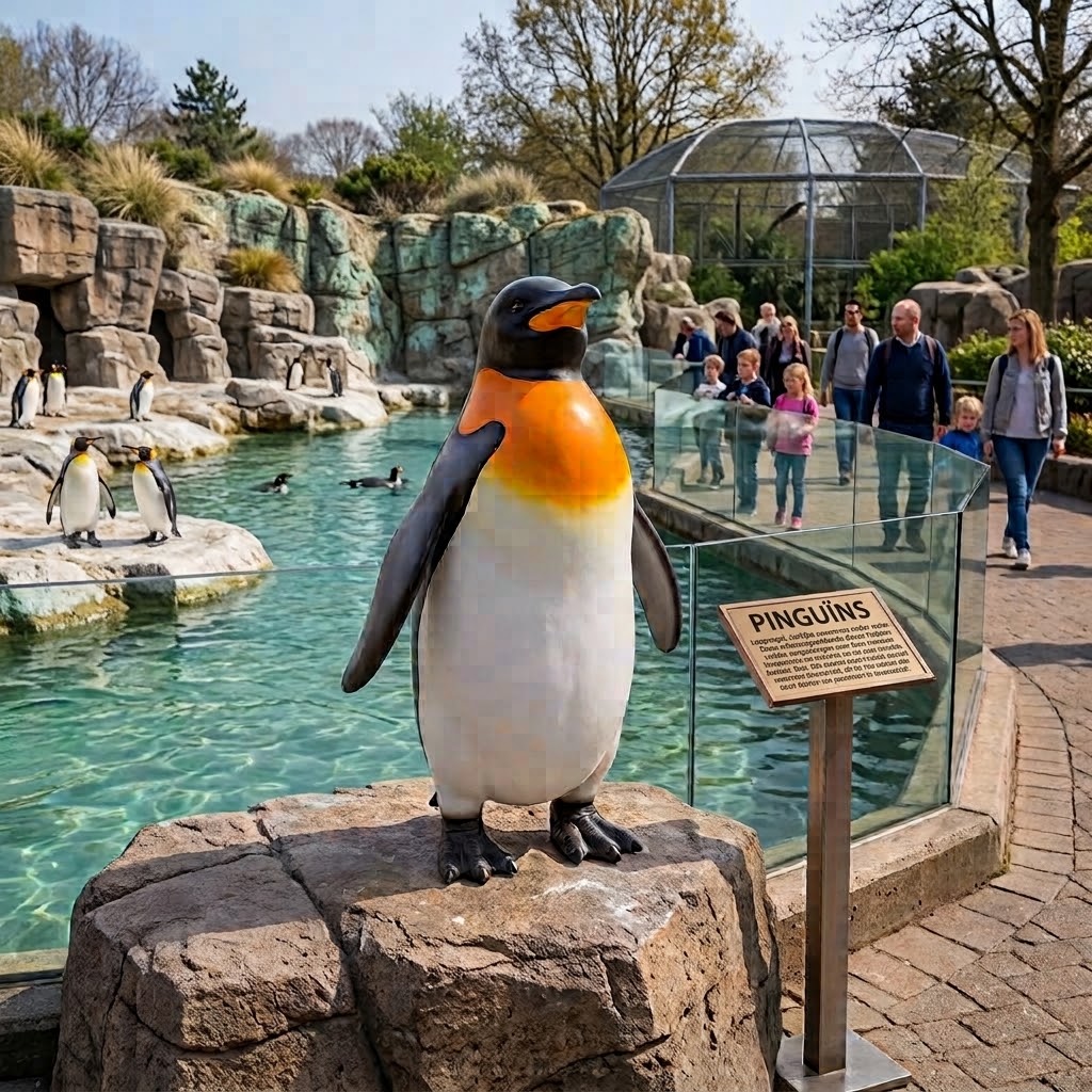 Pinguin hoofd naar voren - Afbeelding 2
