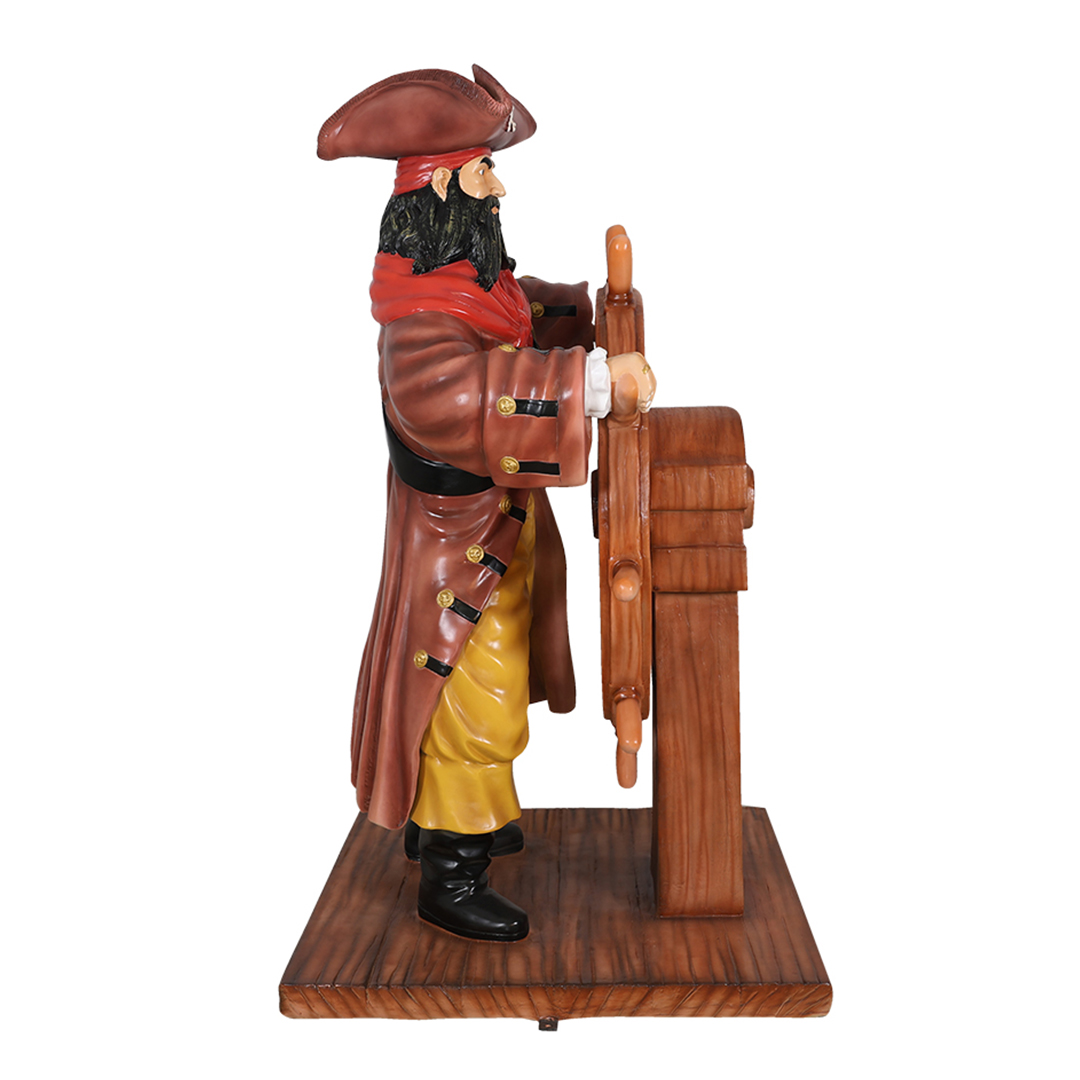 piratenkapitein achter het roer - Afbeelding 4
