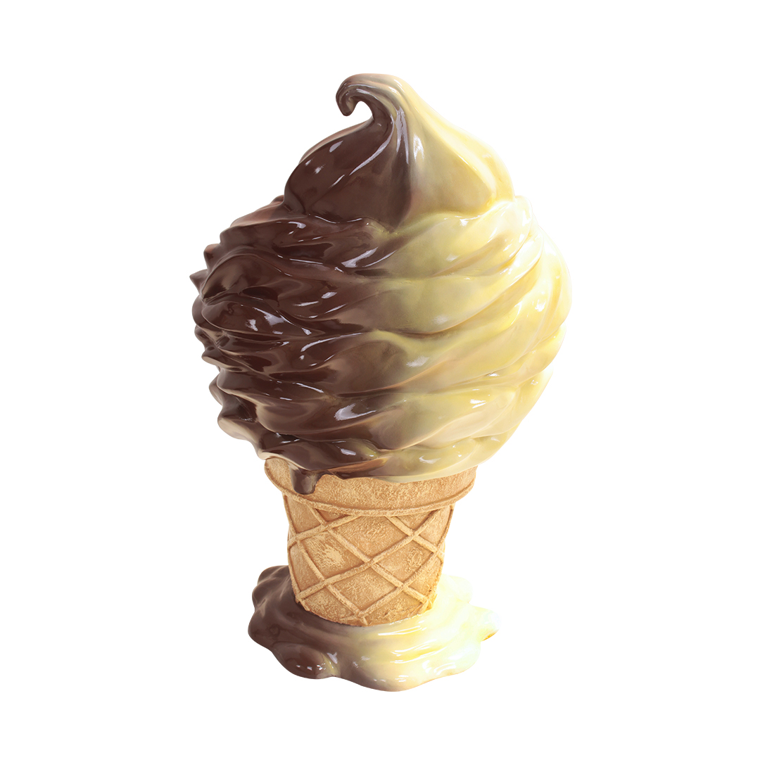 Chocolade en vanille-ijs stoel - Afbeelding 2