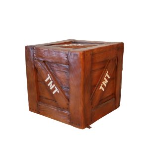 Houten kist met TNT
